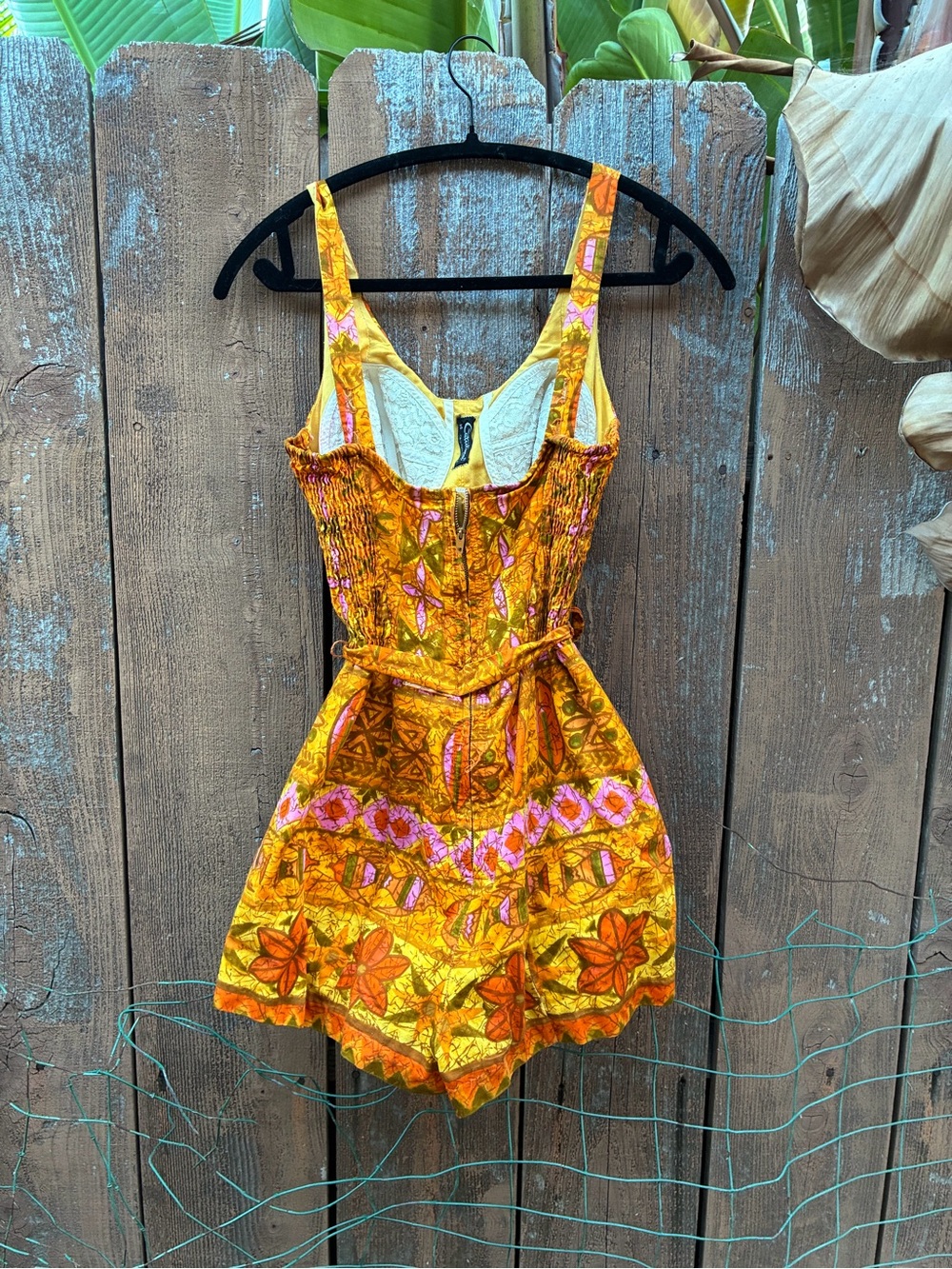 Catalina Yellow & Pink Floral Romper